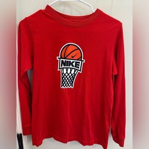 Nike Boys Basketball Long Sleeve Shirt Size L